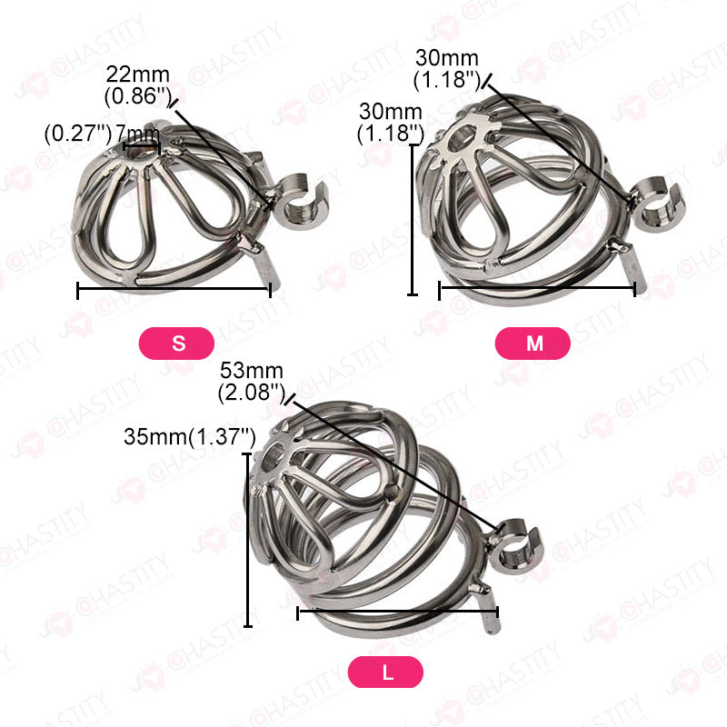 Petal Hinged Chastity Cage