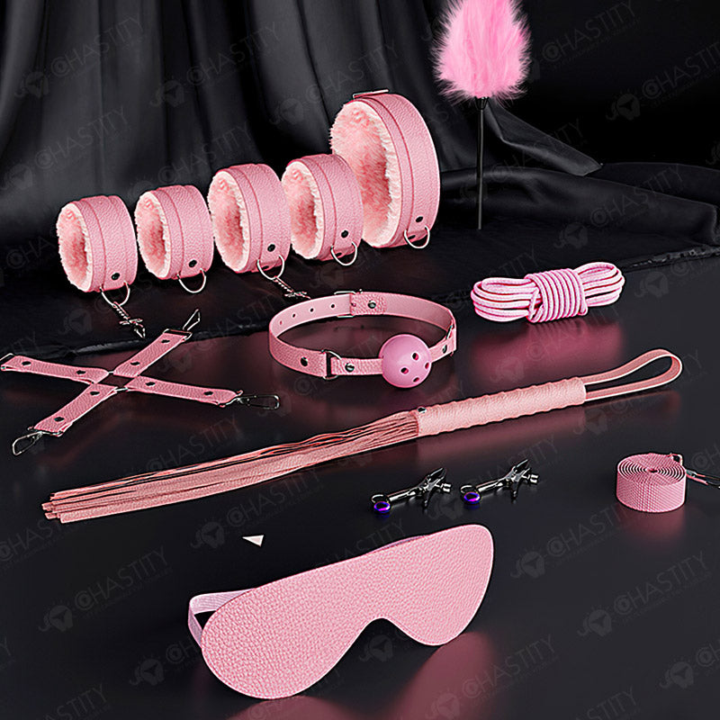 Pink Bondage Set (11 Pcs)