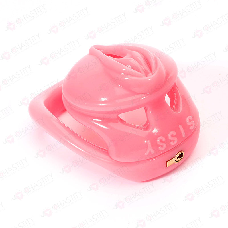 Pink Vulva Chastity Cage