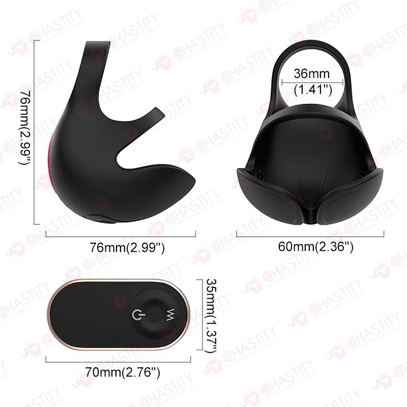 Remote Control Silicone Testicle Vibrator