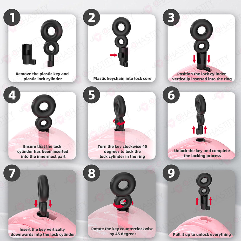 Removable Inverted Flat Chastity Cage