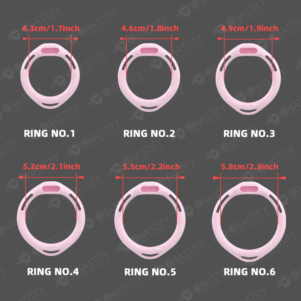 Removable Inverted Flat Chastity Cage