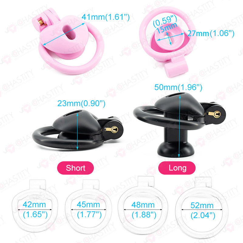 Reverse Heart Chastity Cage