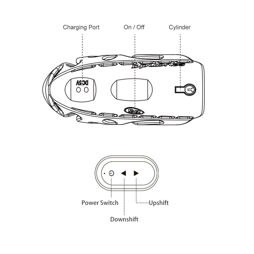 Electric shock CB lock