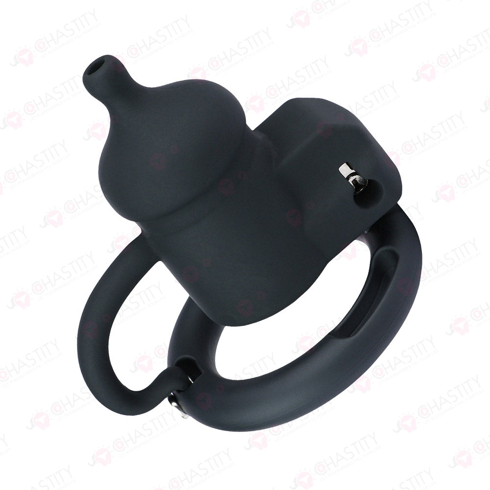 Silicone Baby Bottle Starter Chastity Cage