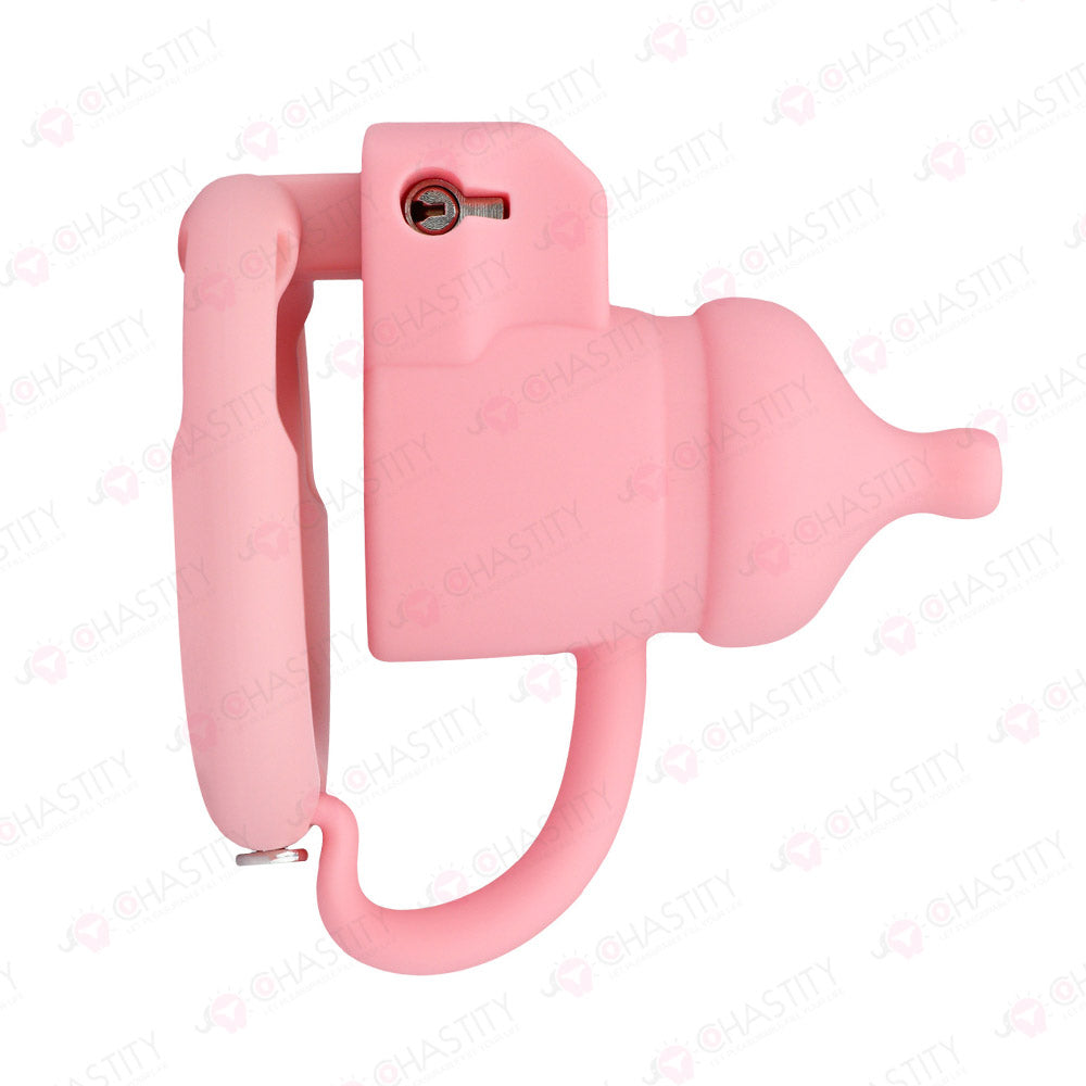 Silicone Baby Bottle Starter Chastity Cage