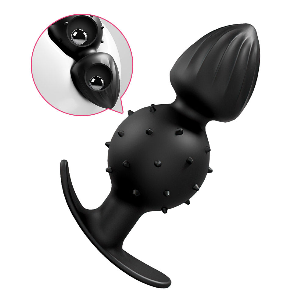 Silicone Butt Plug With Ball Inside  MChastity