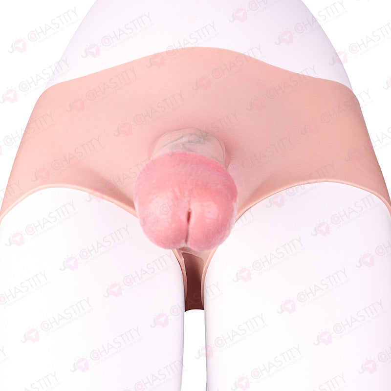Silicone Realistic Hollow Penis Sleeve Pants