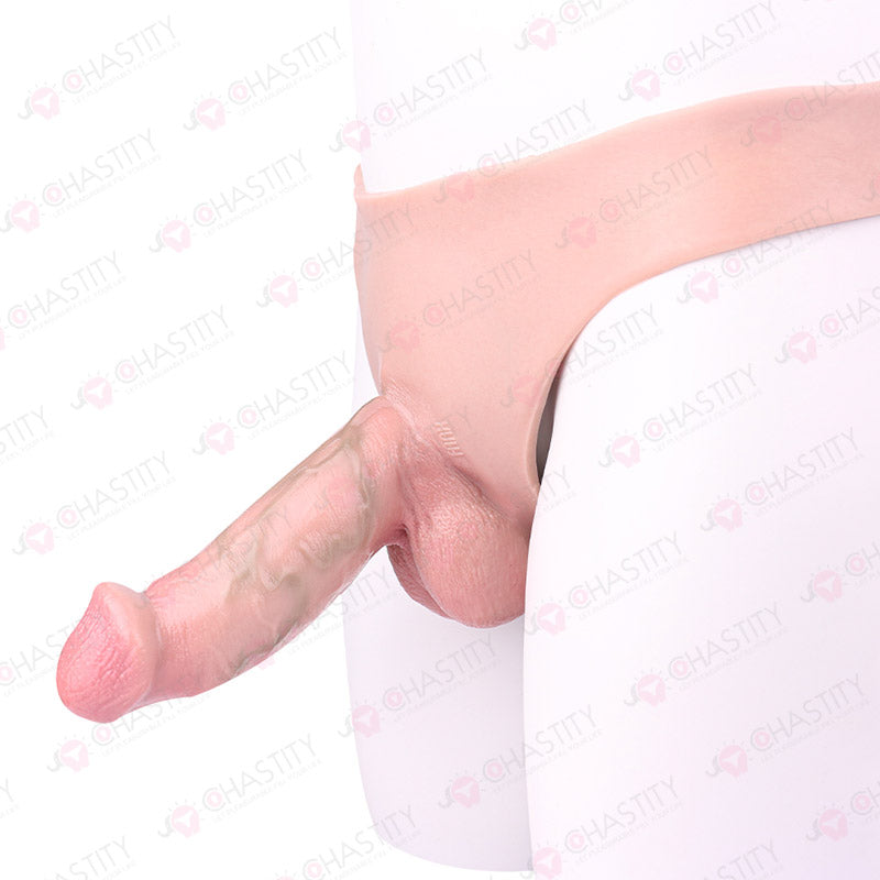 Silicone Realistic Hollow Penis Sleeve Pants
