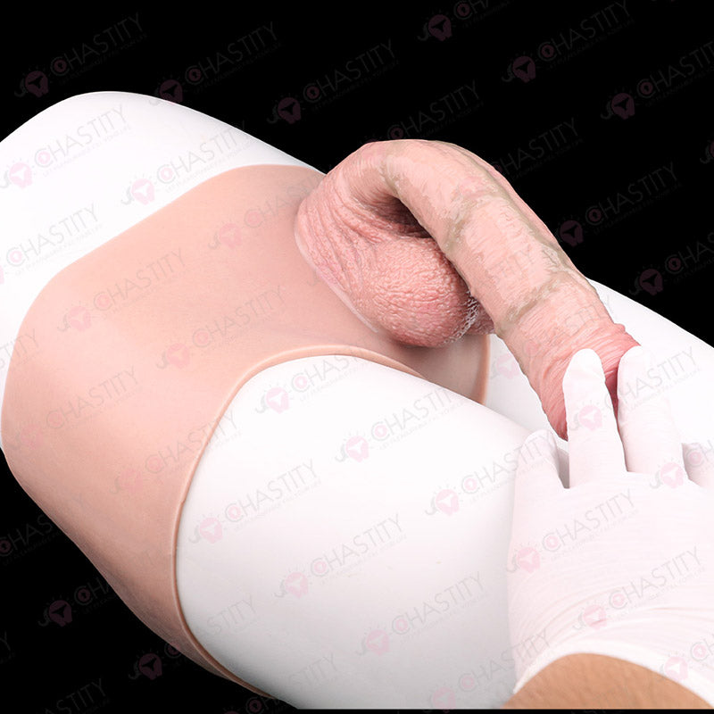 Silicone Realistic Hollow Penis Sleeve Pants