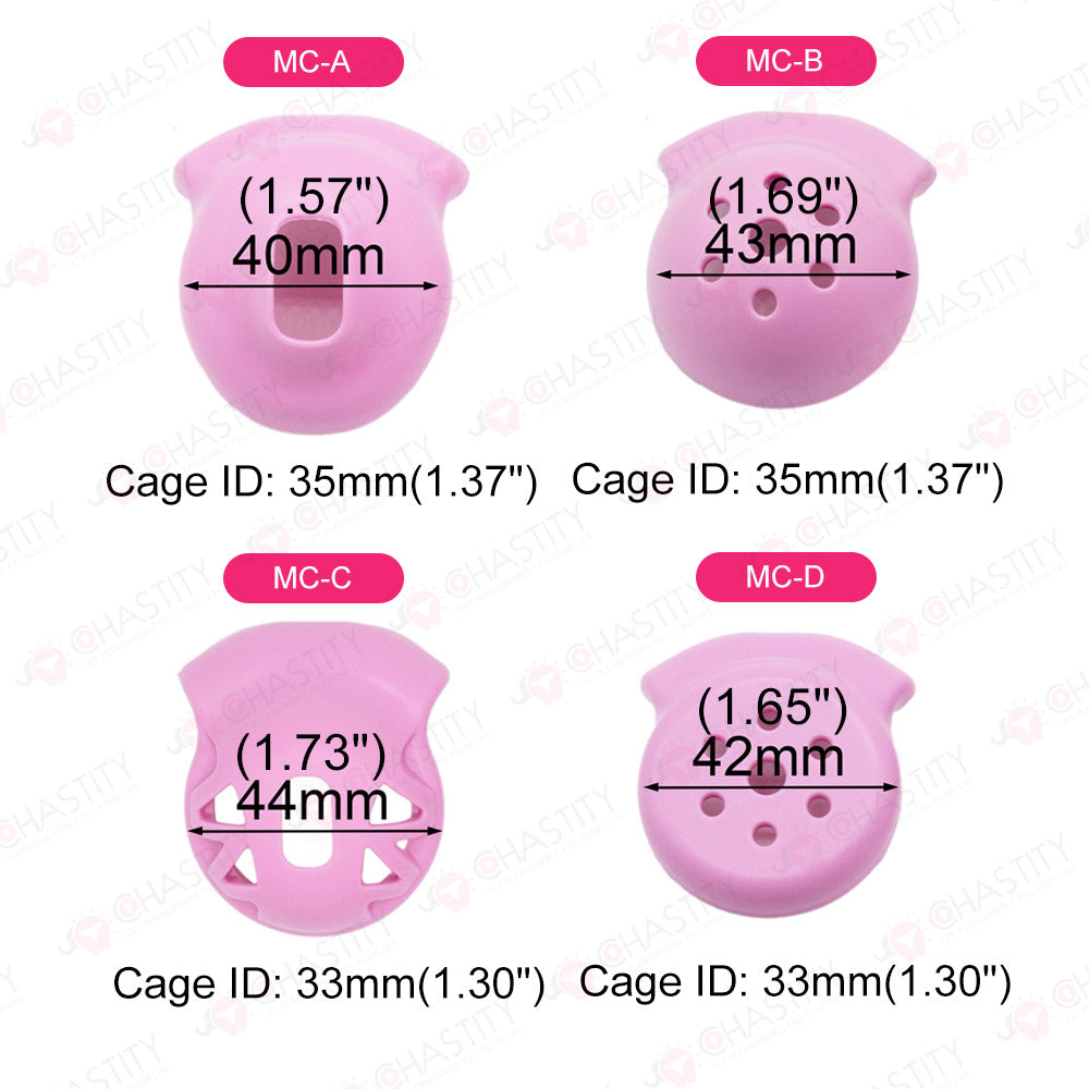 Sissy Pink Concealable Public Chastity Cage