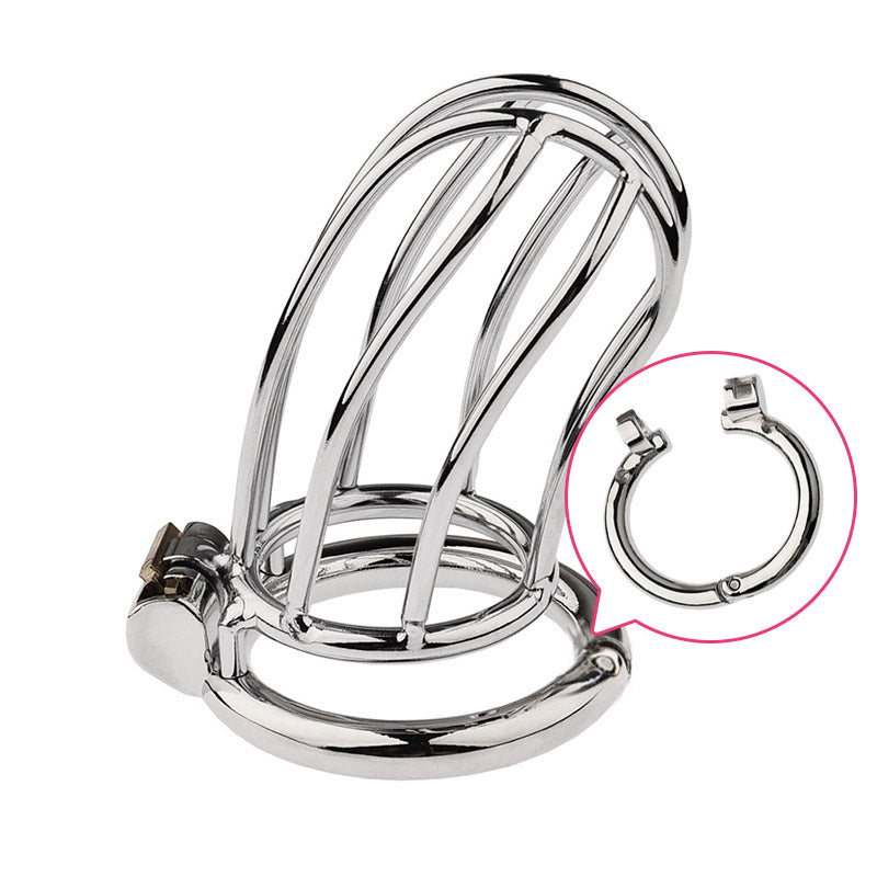 Small Banana Chastity Cage (Hinged Ring)