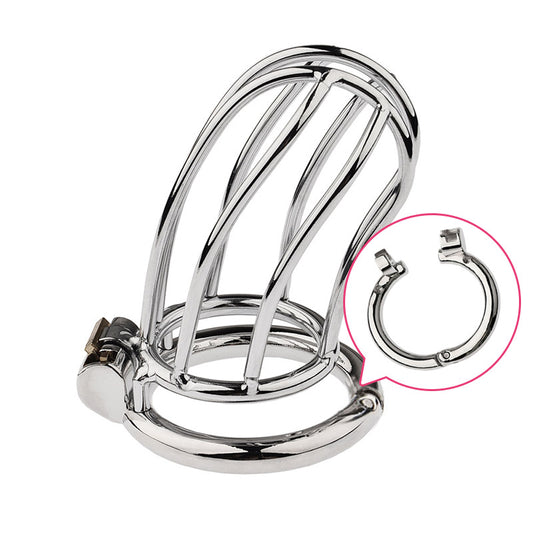 Small Banana Chastity Cage (Hinged Ring)