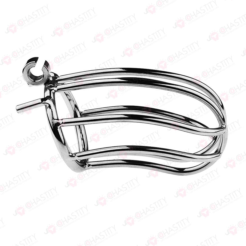 Small Banana Chastity Cage (Hinged Ring)