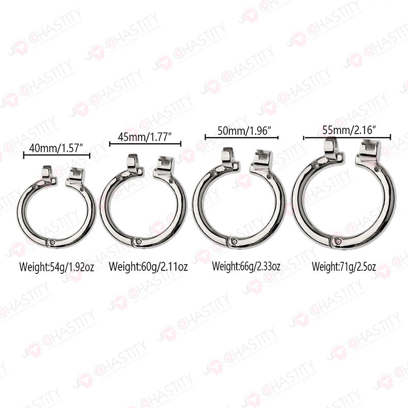 Small Banana Chastity Cage (Hinged Ring)
