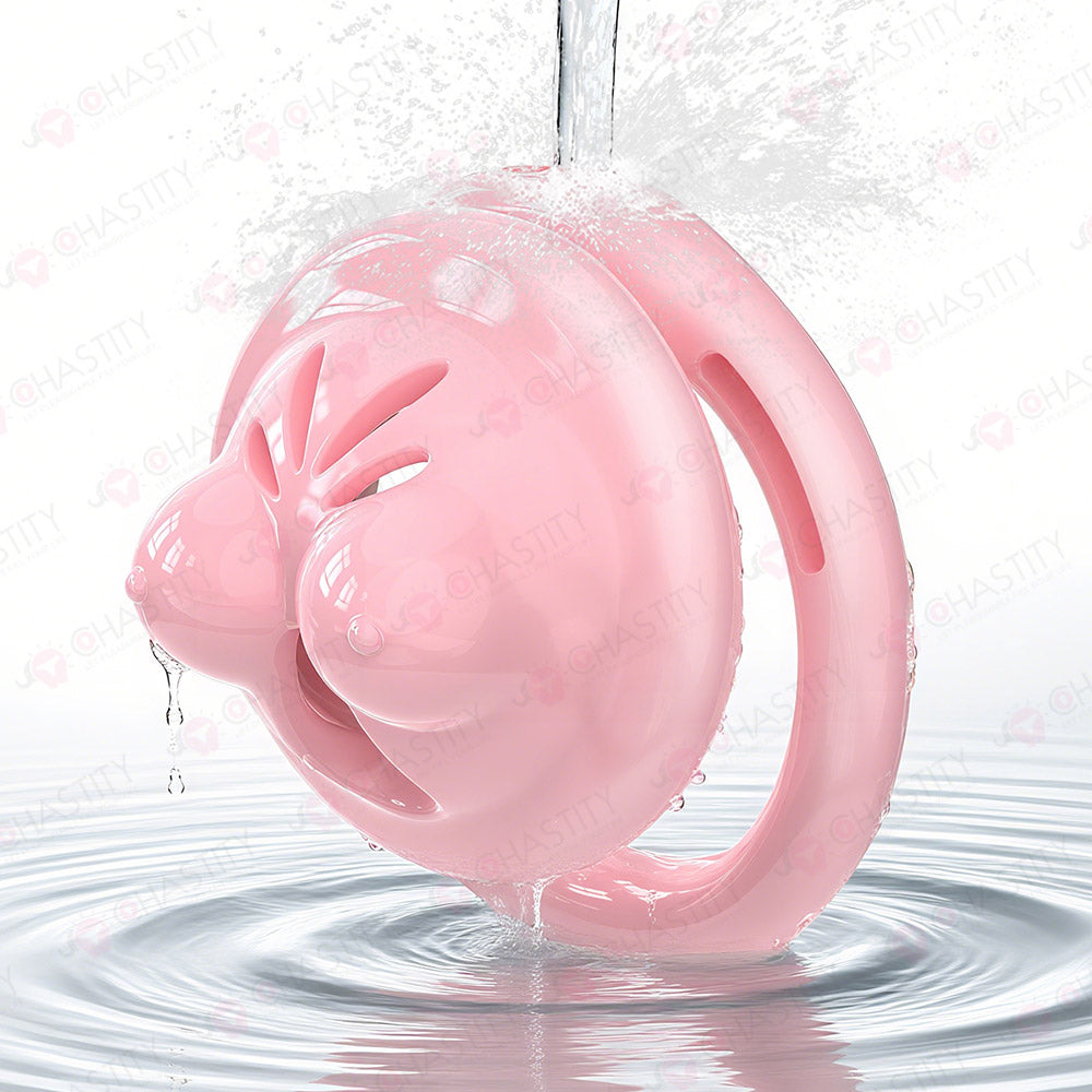 Soft Boobs Shaped Sexy Male Chastity