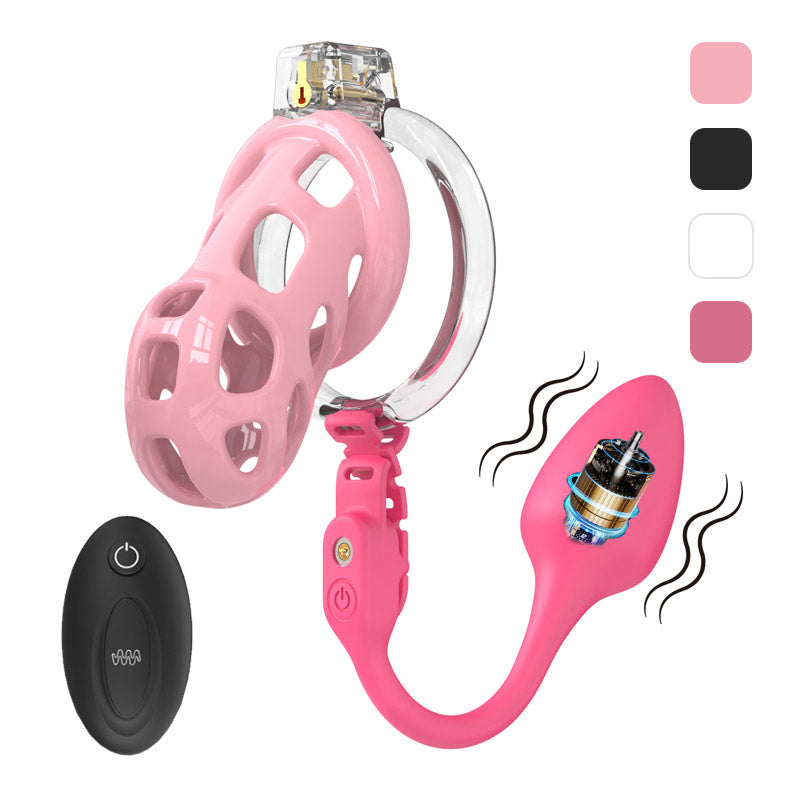 Soft Male Chastity With Remote Controlled Butt Plug MChastity Soft Male Chastity With Remote Controlled Butt Plug MChastity