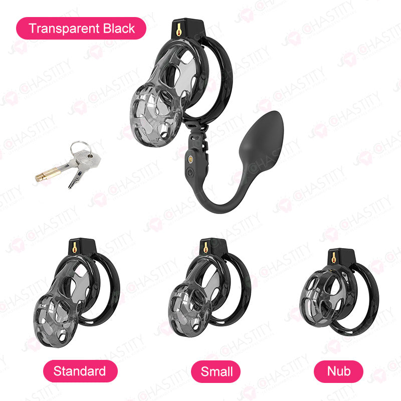 Soft Male Chastity With Long Distance Butt Plug