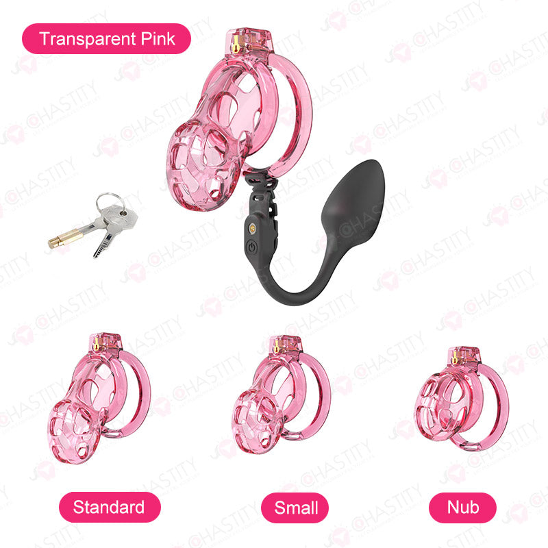 Soft Male Chastity With Long Distance Butt Plug