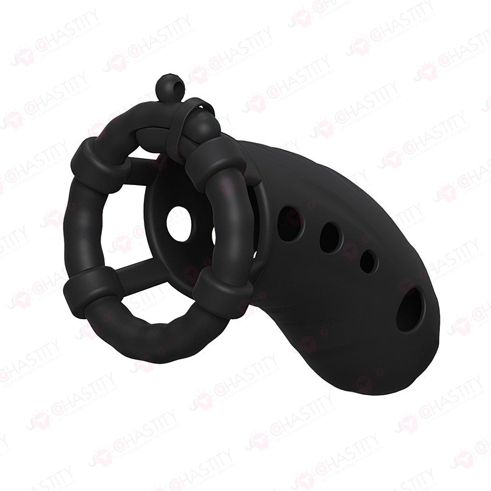 Soft Silicone Chastity Training for Men (3 Rings)