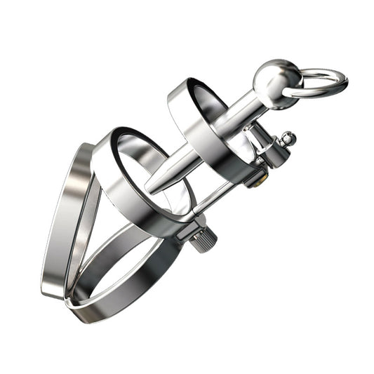 Steampunk Series Cock Cage With Urethral Sound