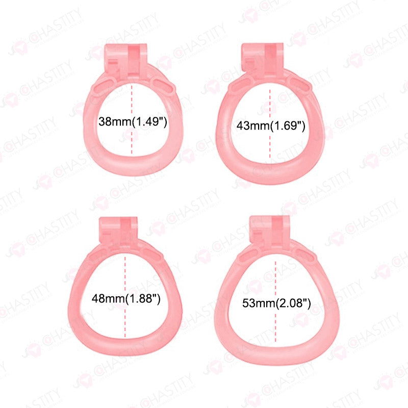 Unicorn Chastity Cage With 4 Rings