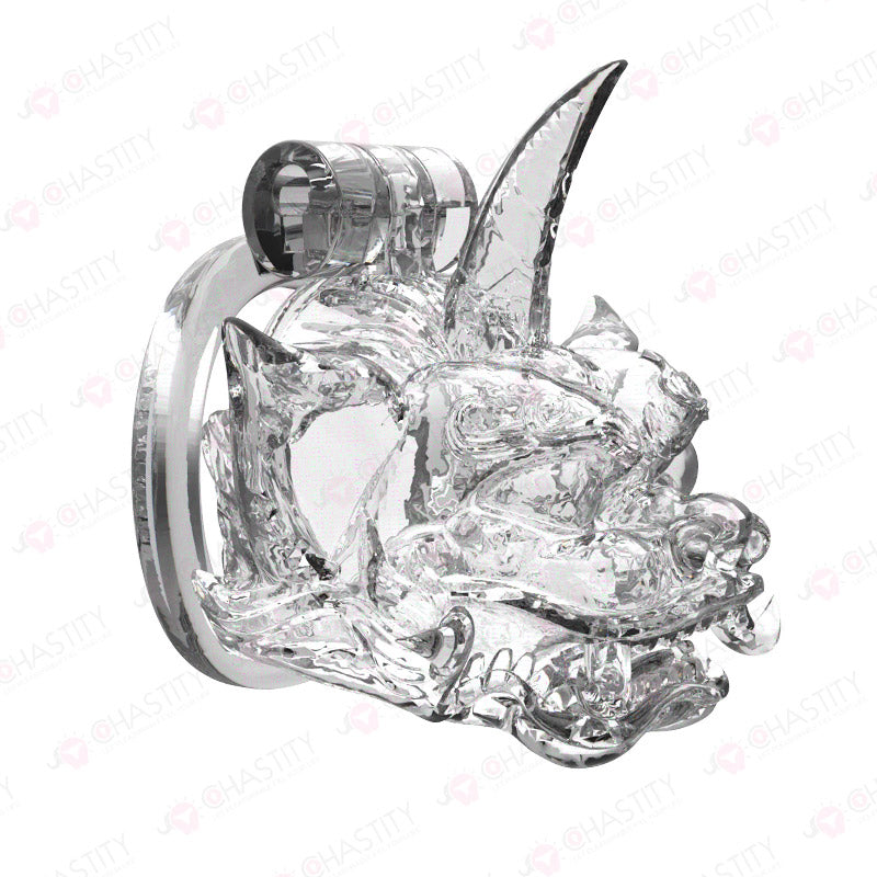 Unicorn Chastity Cage With 4 Rings