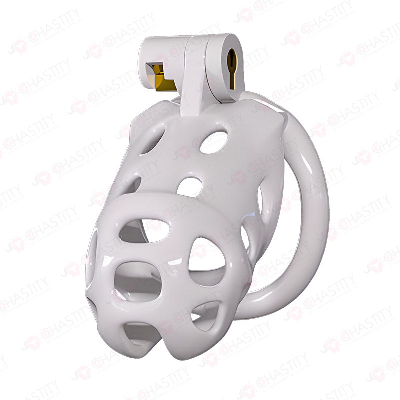 White Chastity Cage