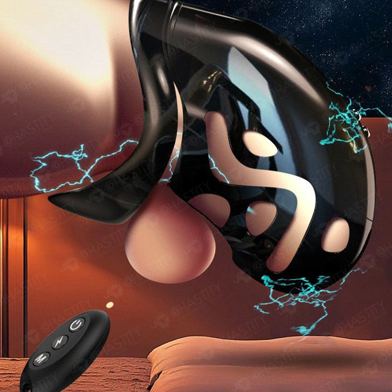 Remote Control Electric Shock Chastity Cage