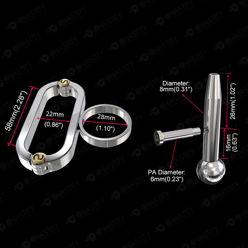 BDSM Bondage With Pa Chastity Device