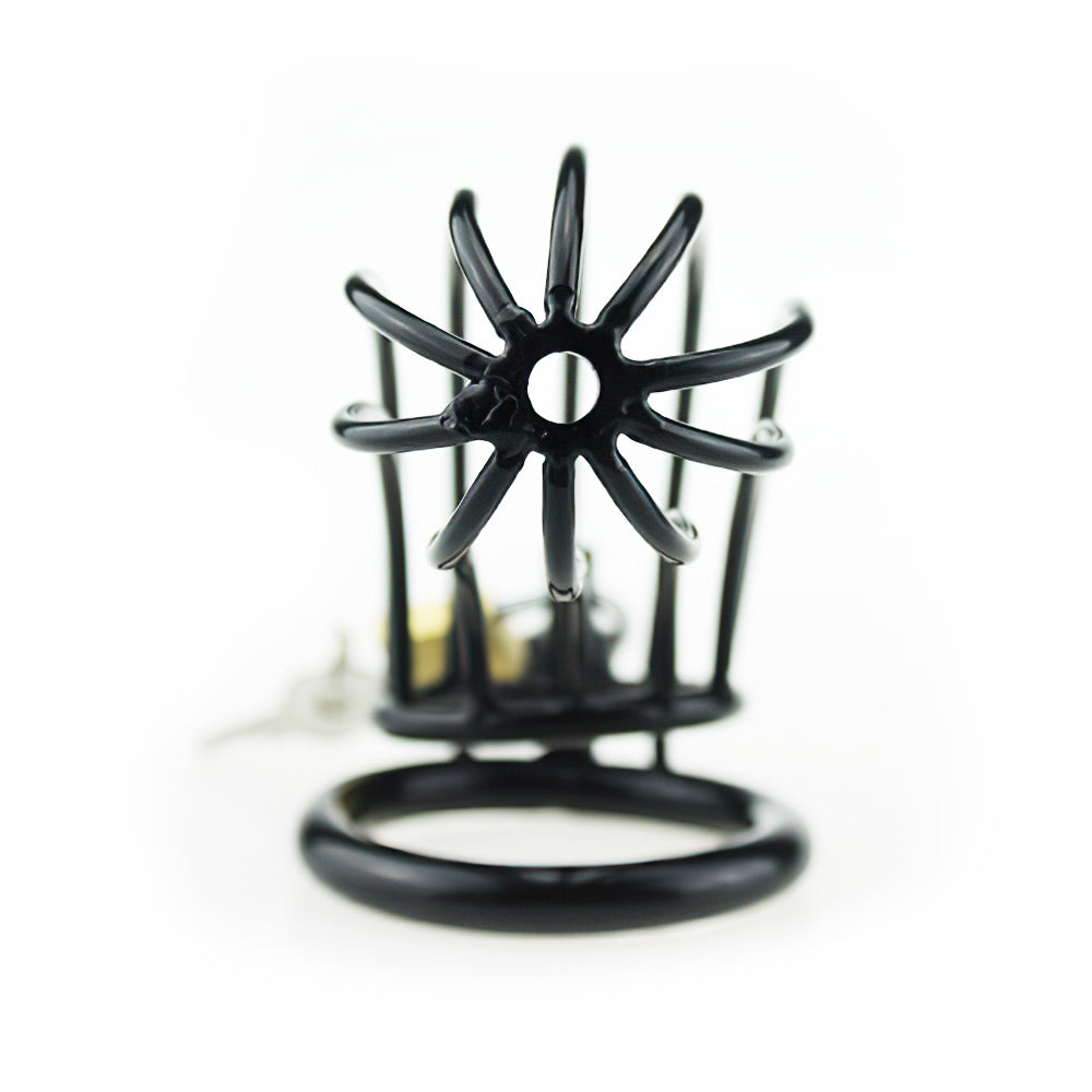 black metal chastity cage