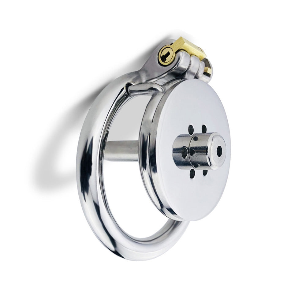 chastity device with urethral insert
