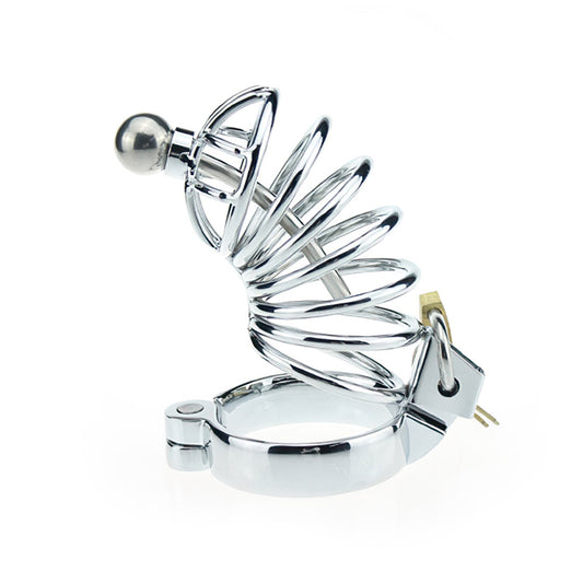 Cock Cage With Catheter (3 Rings)