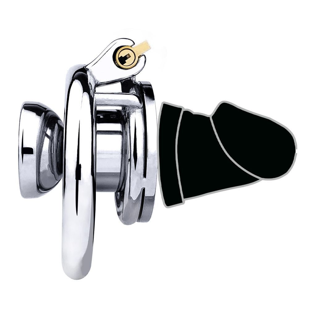 cock in chastity with dildo