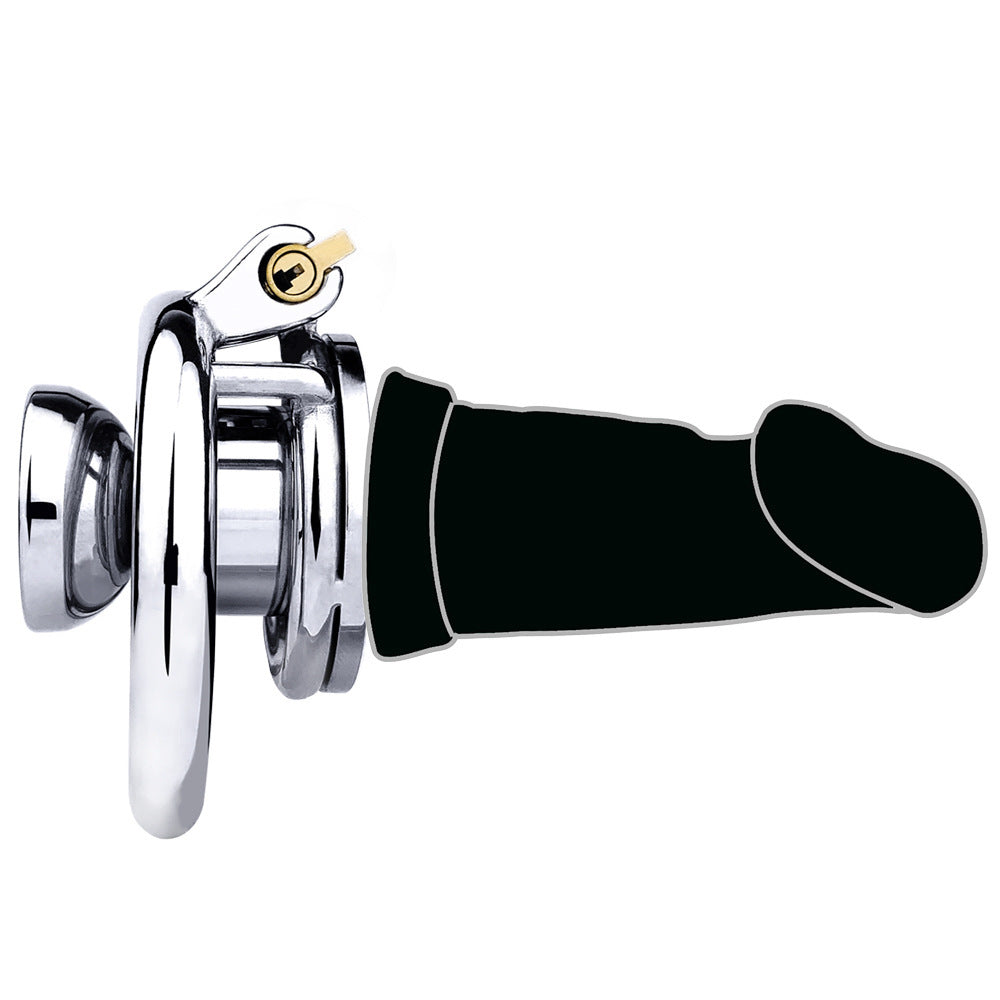 cock in chastity with dildo