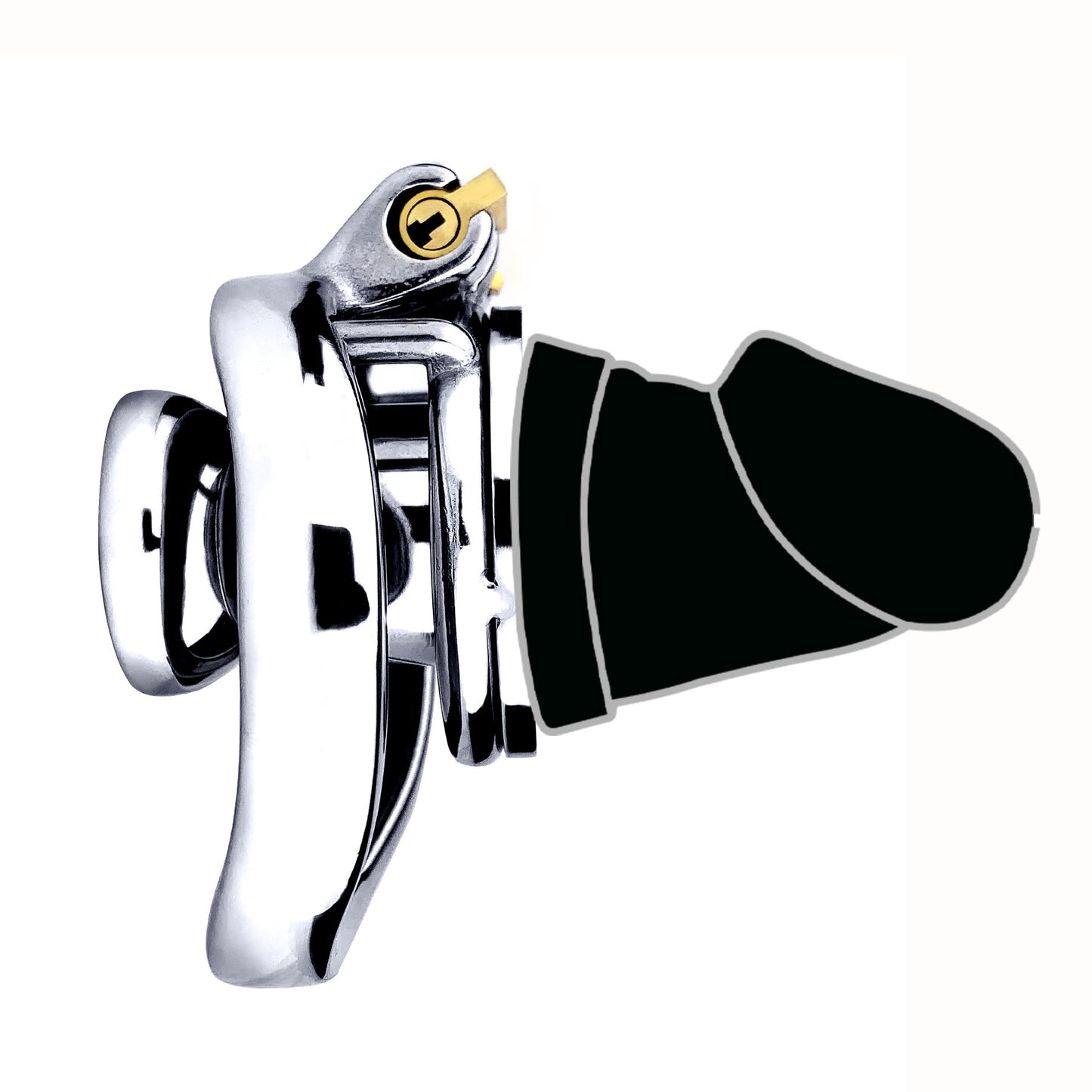 cock in chastity with dildo