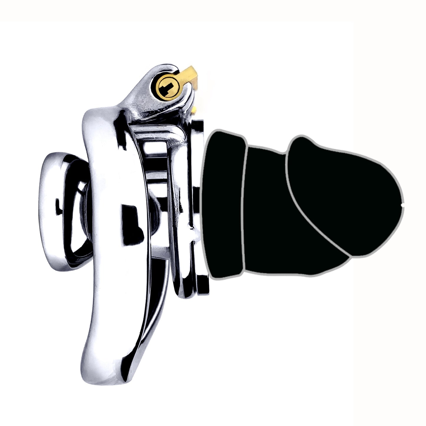 cock in chastity with dildo