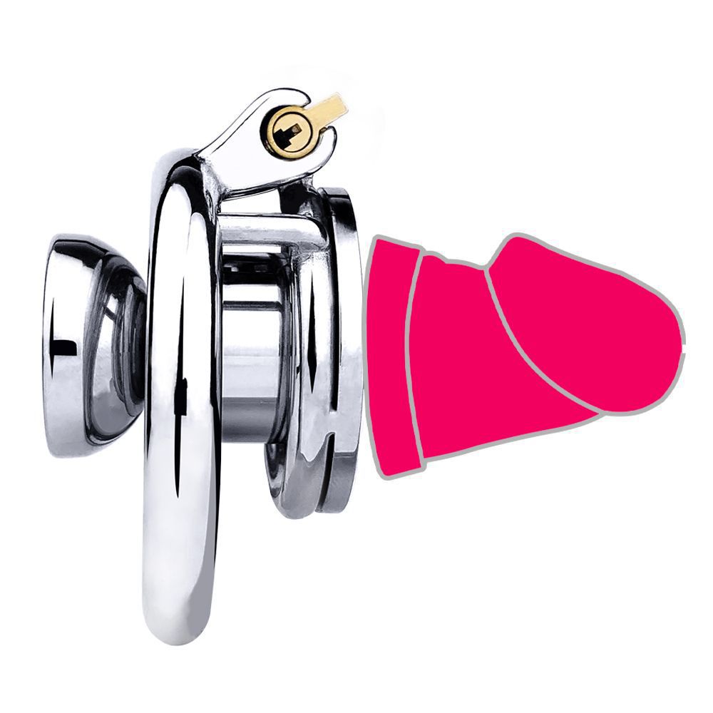 cock in chastity with dildo