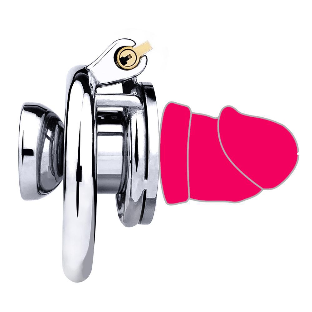 cock in chastity with dildo