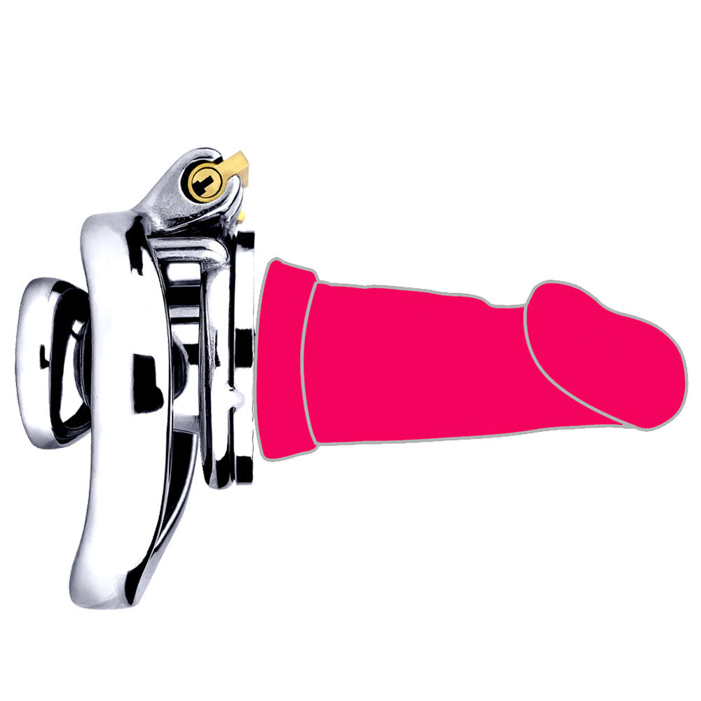 cock in chastity with dildo