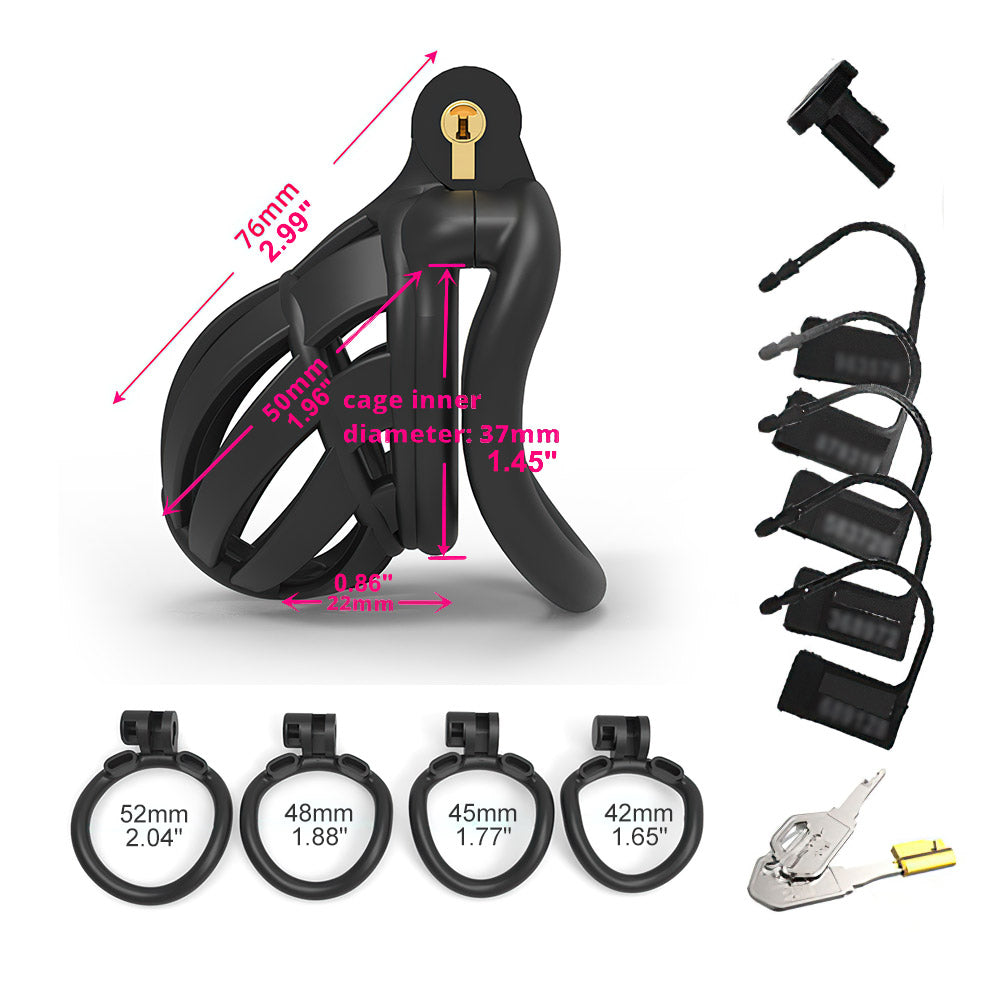 detained soft body chastity cage