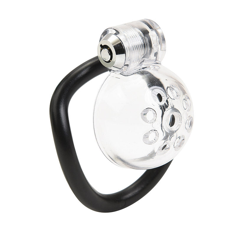 Male Chastity Denial With Clear Chastity Cage