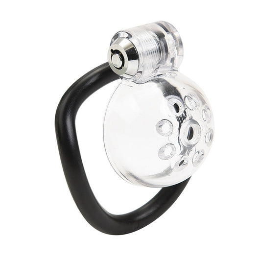 Male Chastity Denial With Clear Chastity Cage
