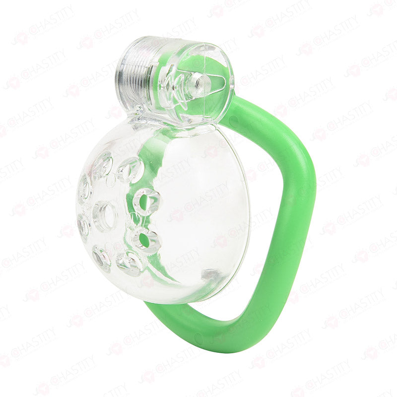 Male Chastity Denial With Clear Chastity Cage