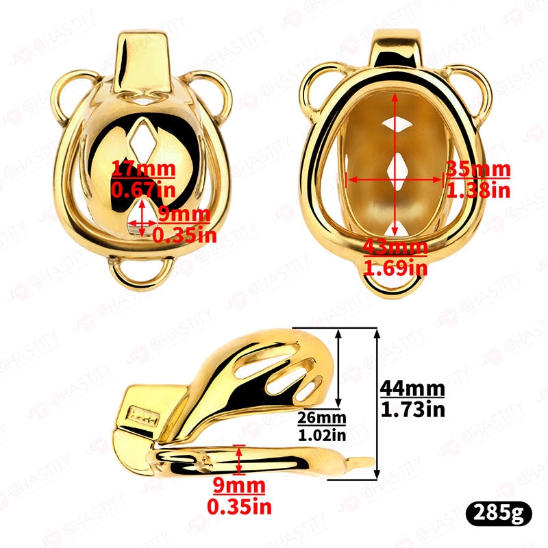 Premium Chastity Cage With Strap