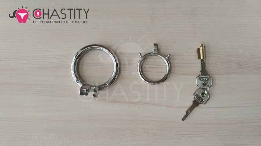 stainless steel chastity cock ring