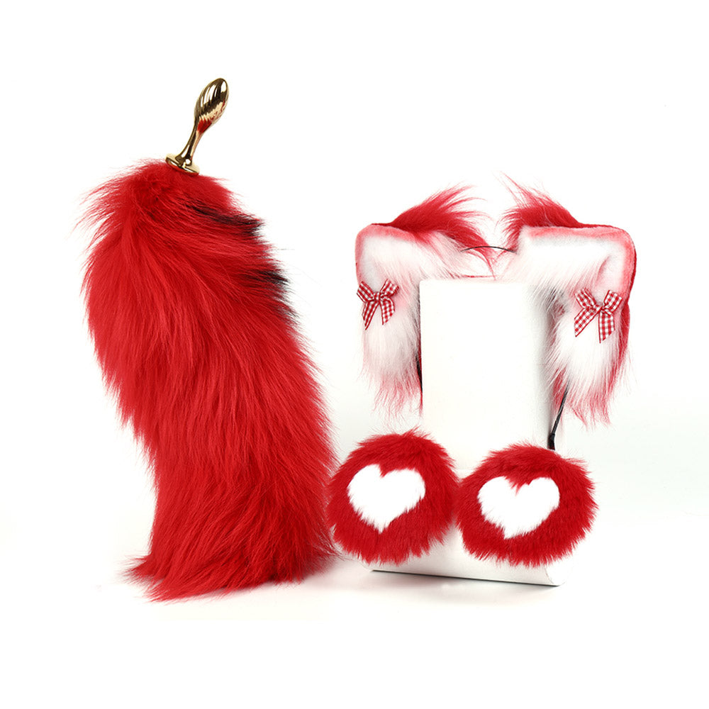Red Fox Butt Plug Set MChastity Red Fox Butt Plug Set MChastity