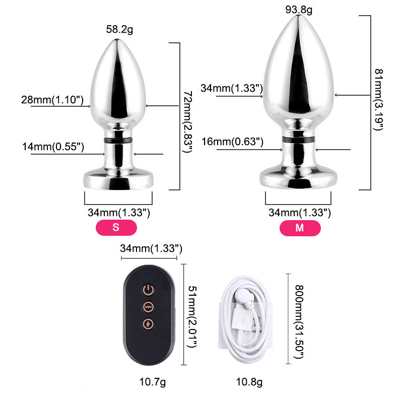 Remote Control Butt Plug ( Electric Shock & Vibration )