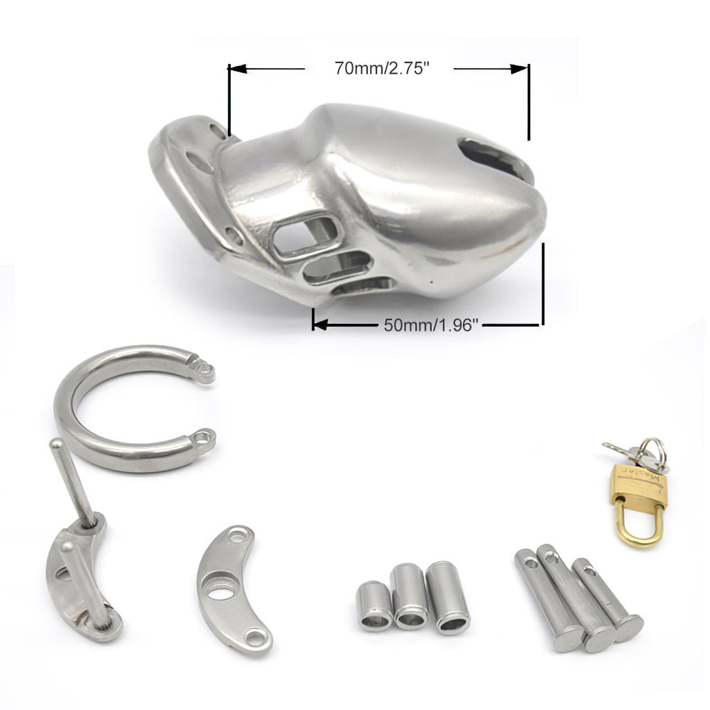 short chastity cage