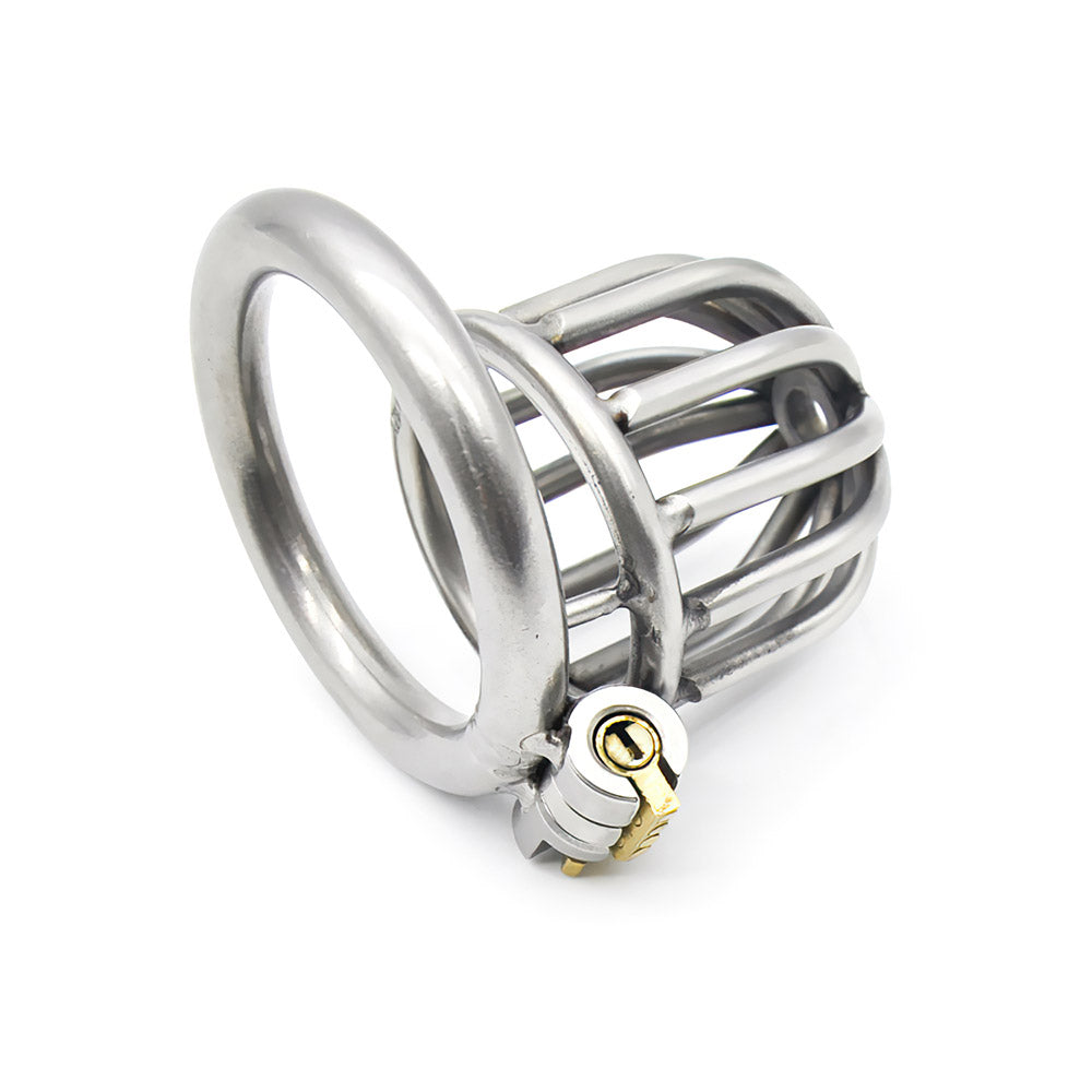 small metal chastity cage